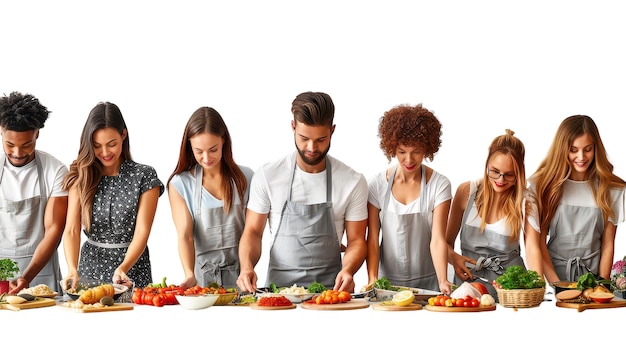 Zespół kucharzy w jasnej kuchni